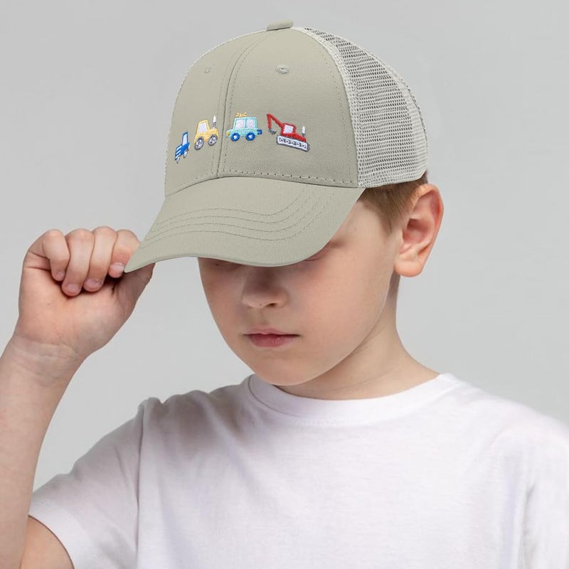 EDCYF Kids Boys Girls Embroidered Baseball Caps Baby Sun hat Toddler Dinosaur Trucker Hats Summer Hats（3-8years - Image 2